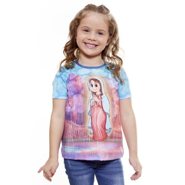 Camiseta Infantil Tipo T-Shirt de La Pequeña Guadalupe