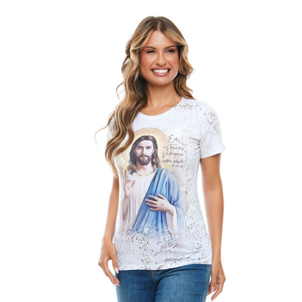 Camiseta Femenina tipo T Shirt Jesús