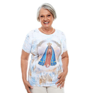 Camiseta Femenina tipo T Shirt Nuestra Señora de Aparecida