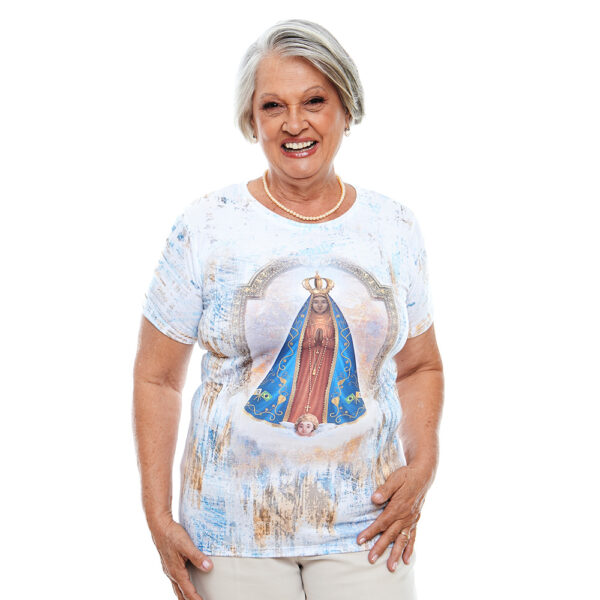 Camiseta Femenina tipo T Shirt Nuestra Señora de Aparecida - Image 4