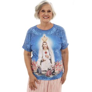 Blusa Nuestra Señora de Fatima pastorcitos Rosas