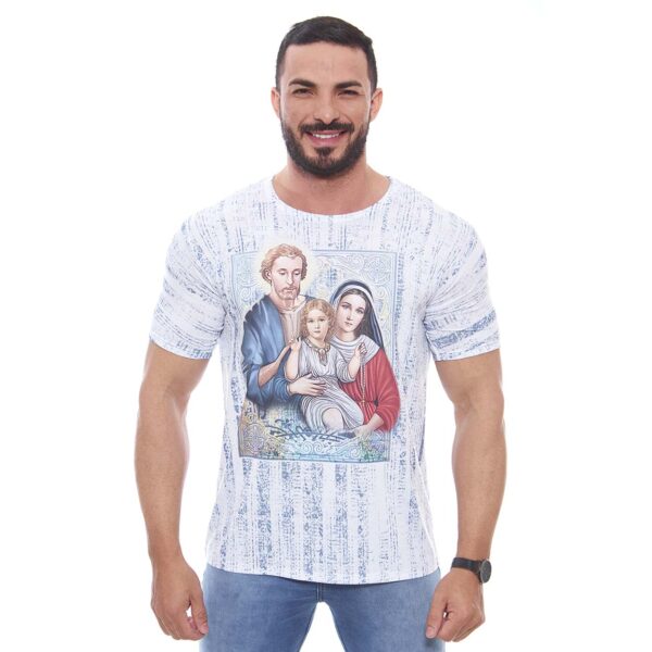 Camiseta Masculina con rayas de la Sagrada Familia