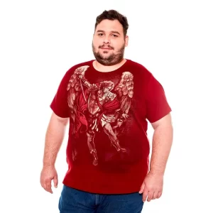 Camiseta Plus Size Masculina de San Miguel Arcángel