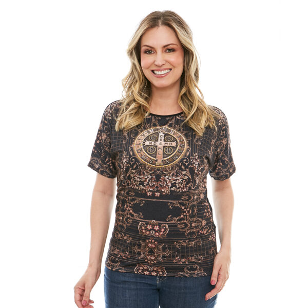 Blusa Medalla de San Benito Figuras