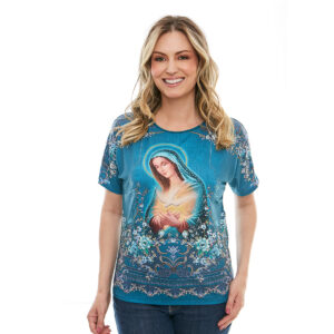 Blusa Femenina Virgen María y Espíritu Santo