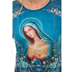 Blusa Femenina Virgen María y Espíritu Santo