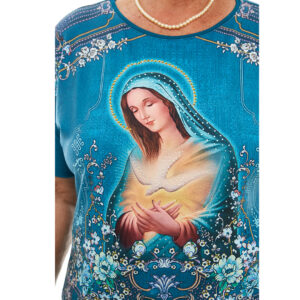 Blusa Femenina Virgen María y Espíritu Santo