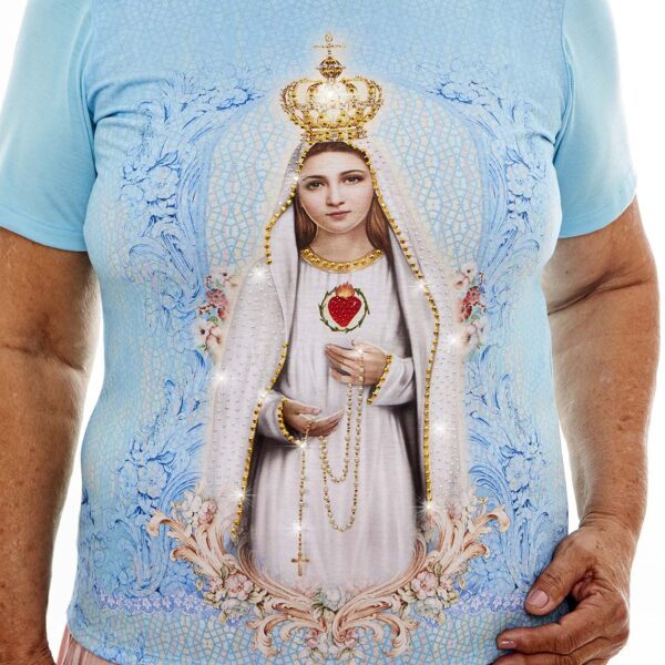 Blusa femenina Virgen de Fátima Brillos - Image 7