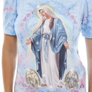 Blusa Virgen de la Medalla Milagrosa Manga Princesa