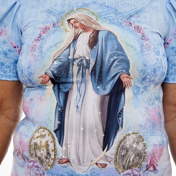 Blusa Virgen de la Medalla Milagrosa Manga Princesa - Image 8