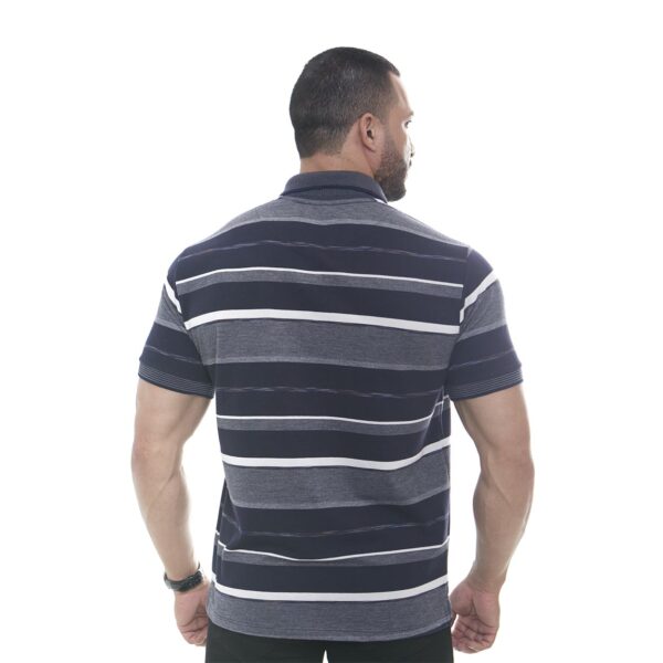 Camiseta Masculina cuello polo a rayas de San Benito - Image 2