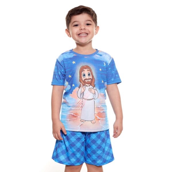 Pijama Infantil Masculina de Jesús de la Divina Misericordia