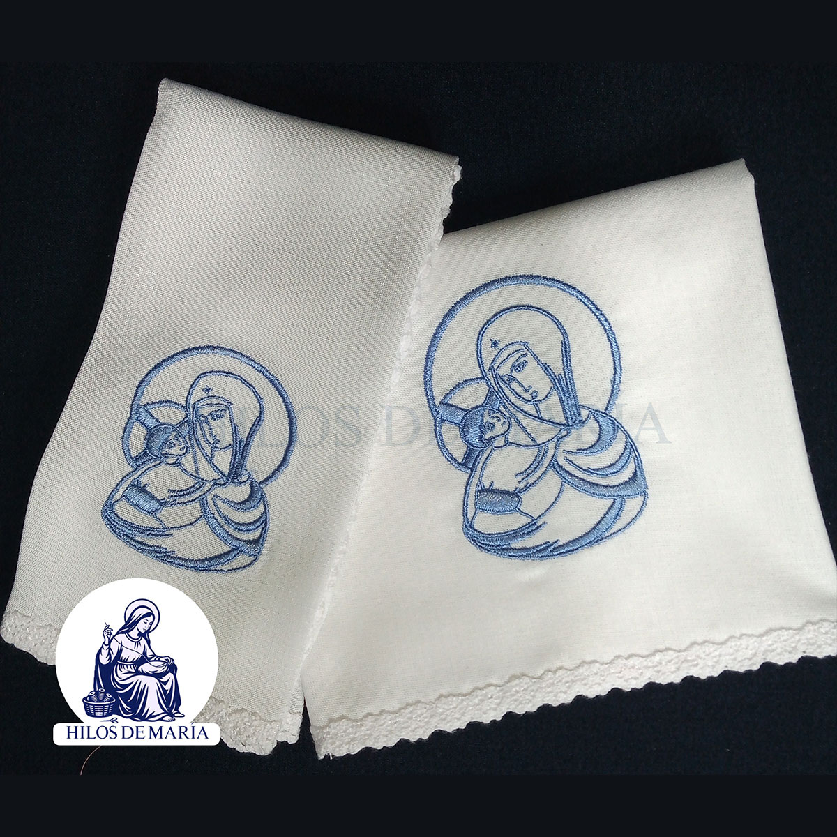 Paños Virgen María Azul