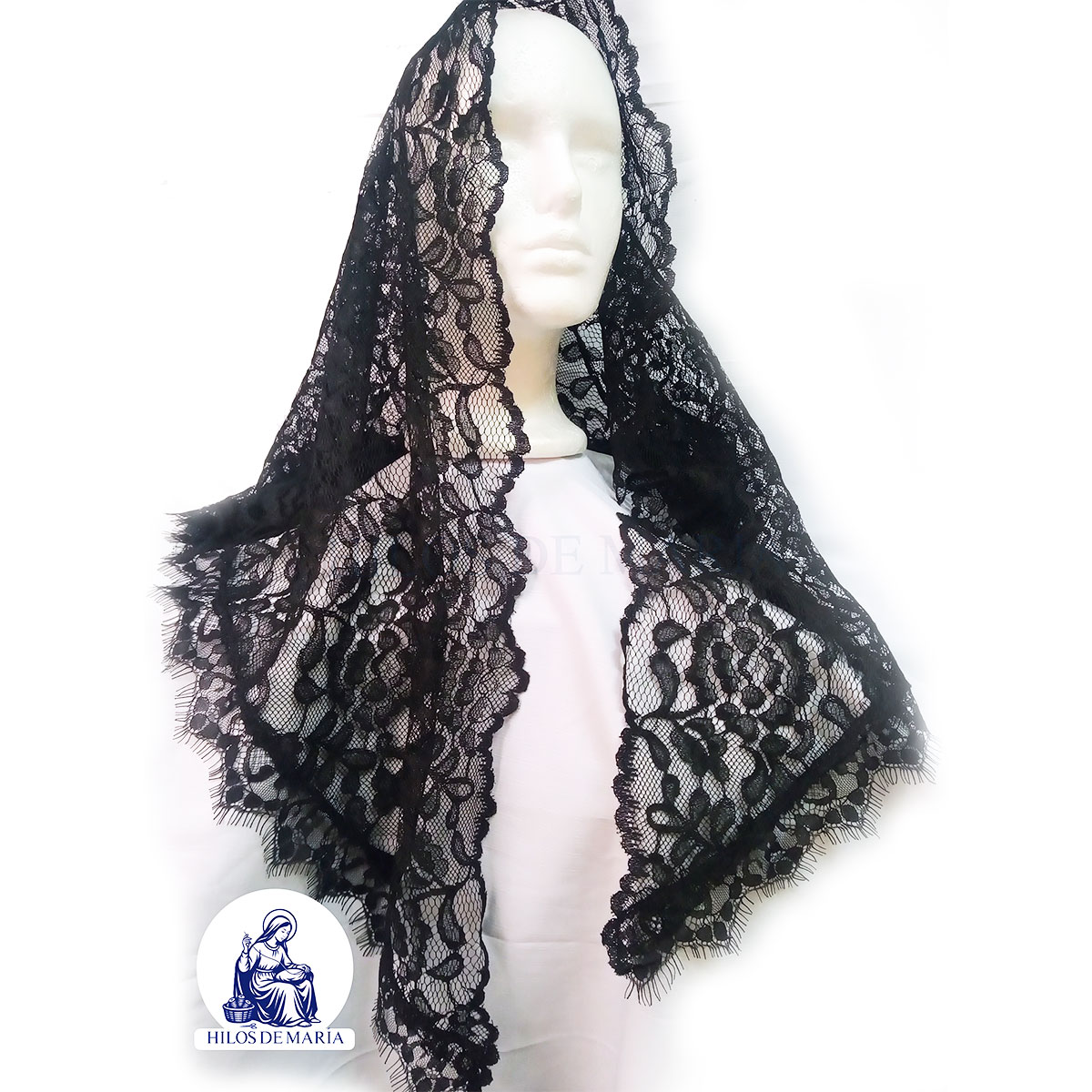 Mantilla Negra Encaje